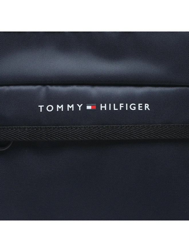 TOMMY HILFIGER Borsello Uomo Blu con Tracolla Regolabile e Logo