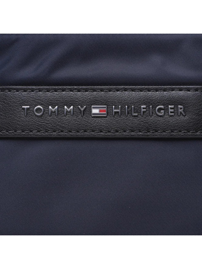 TOMMY HILFIGER Borsello Uomo Blu con Tracolla Regolabile e Logo