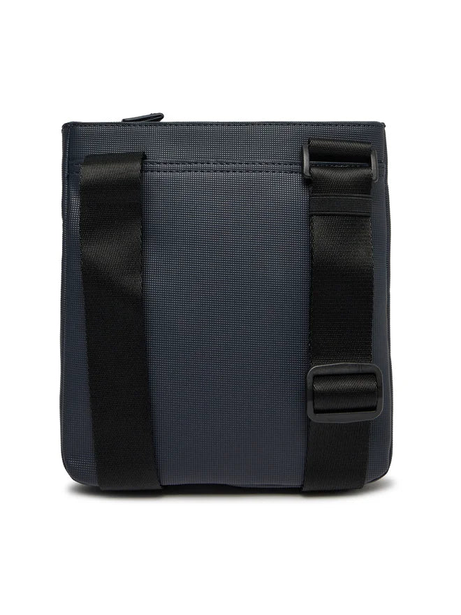 TOMMY HILFIGER Borsello Uomo Blu con Tracolla Regolabile e Logo