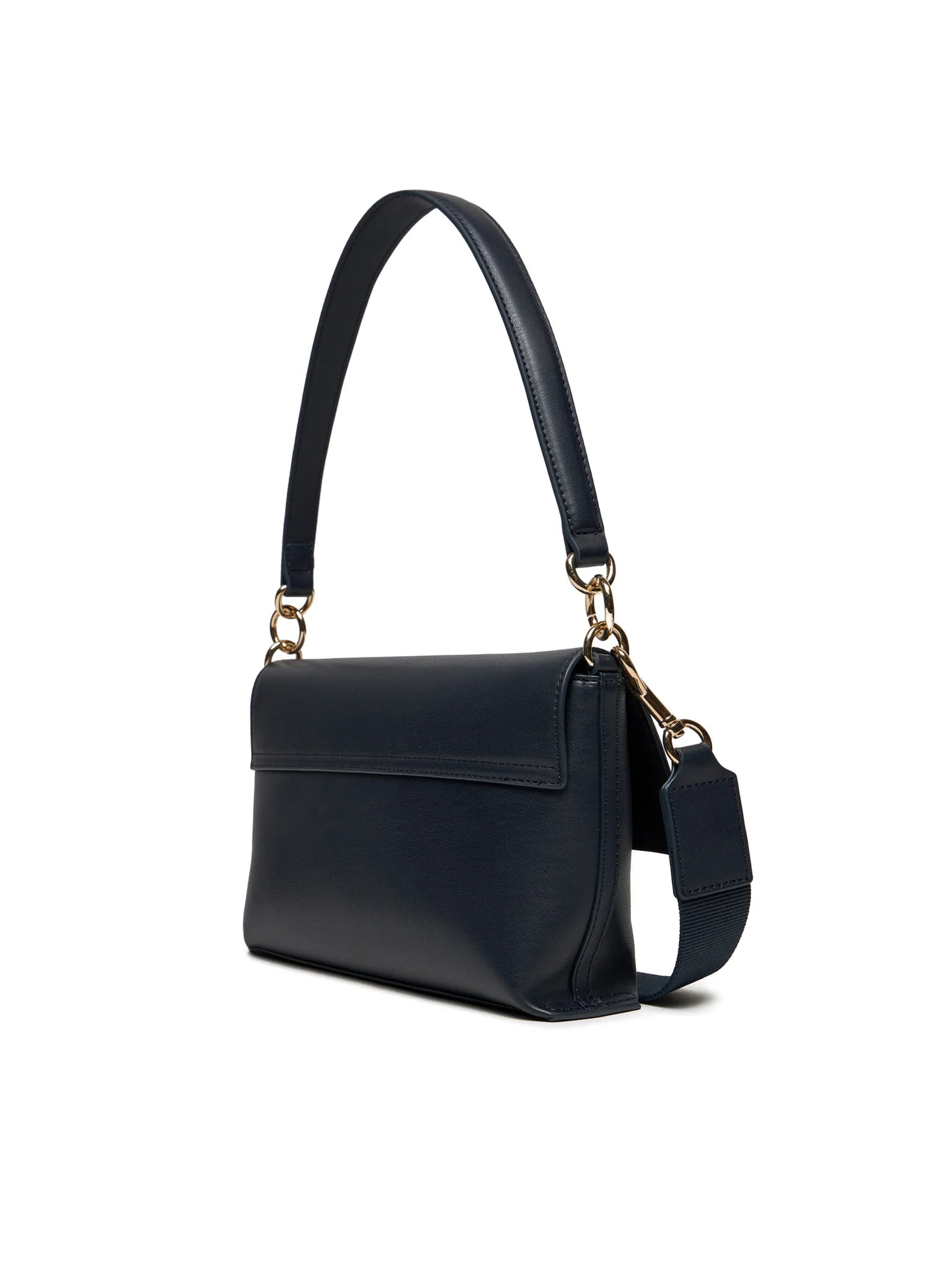 Tommy Hilfiger Borsa Donna Blu a Spalla con Tracolla e Dettagli a Contrasto