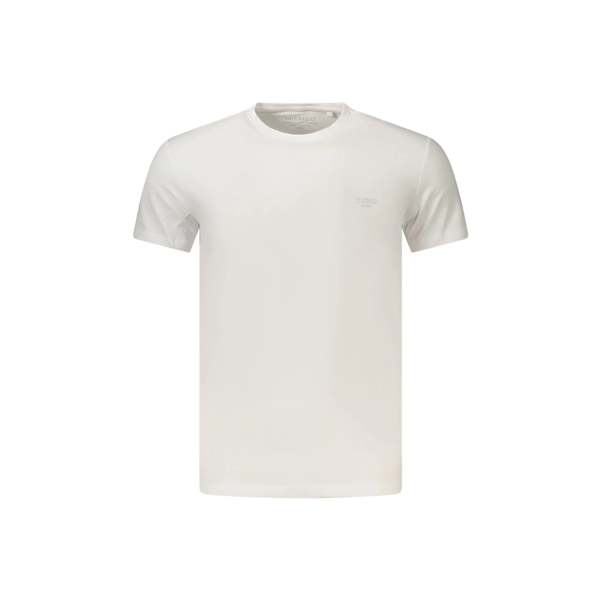 GUESS JEANS T-SHIRT MANICHE CORTE UOMO BIANCO