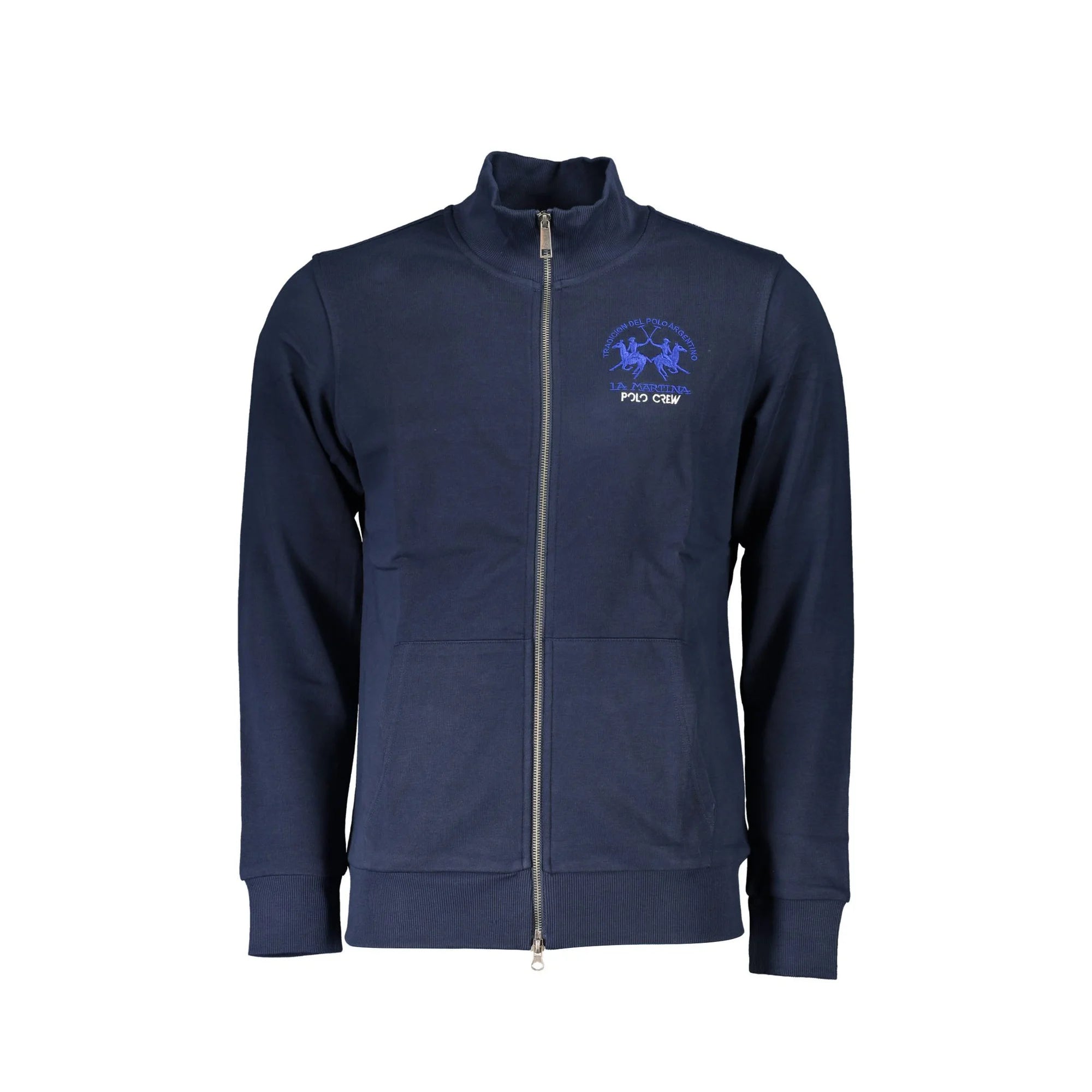 LA MARTINA FELPA CON ZIP UOMO BLU