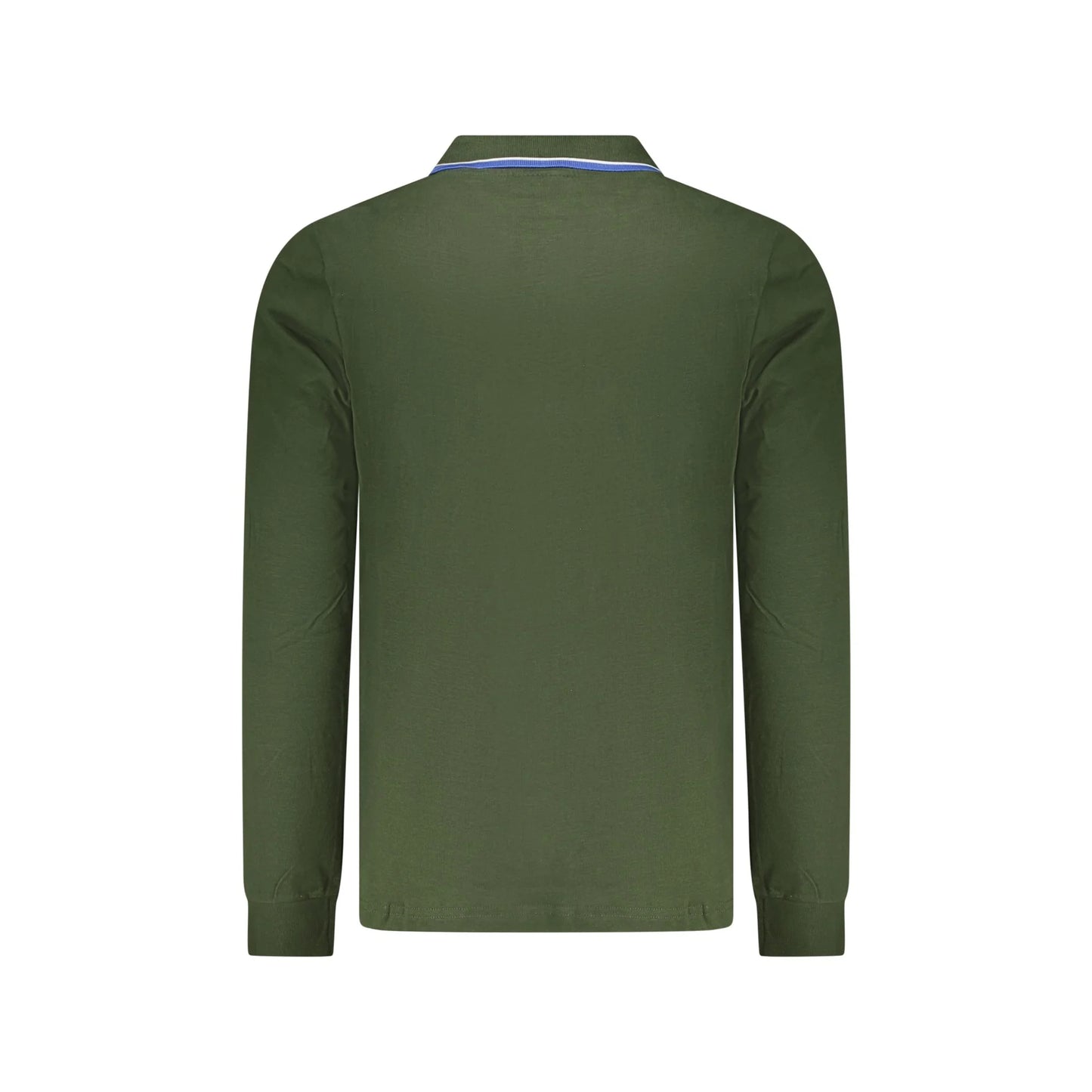 Norway 1963 Polo Uomo Verde Maniche Lunghe Cotone Ricamo Logo - vista 2