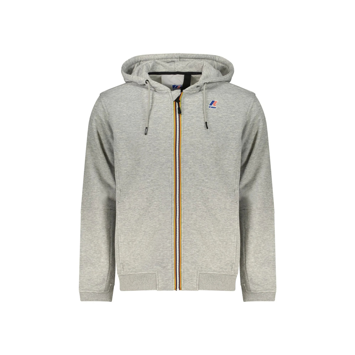 K-WAY FELPA CON ZIP UOMO GRIGIO