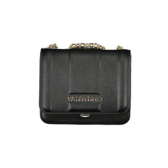 Valentino Bags Torba z Naramnico Ženska Črna Zadrga Logotip