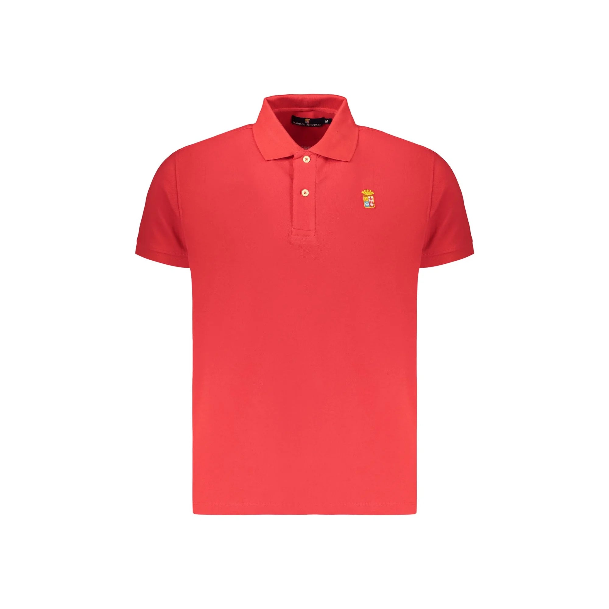 MARINA MILITARE POLO MANICHE CORTE UOMO ROSSO