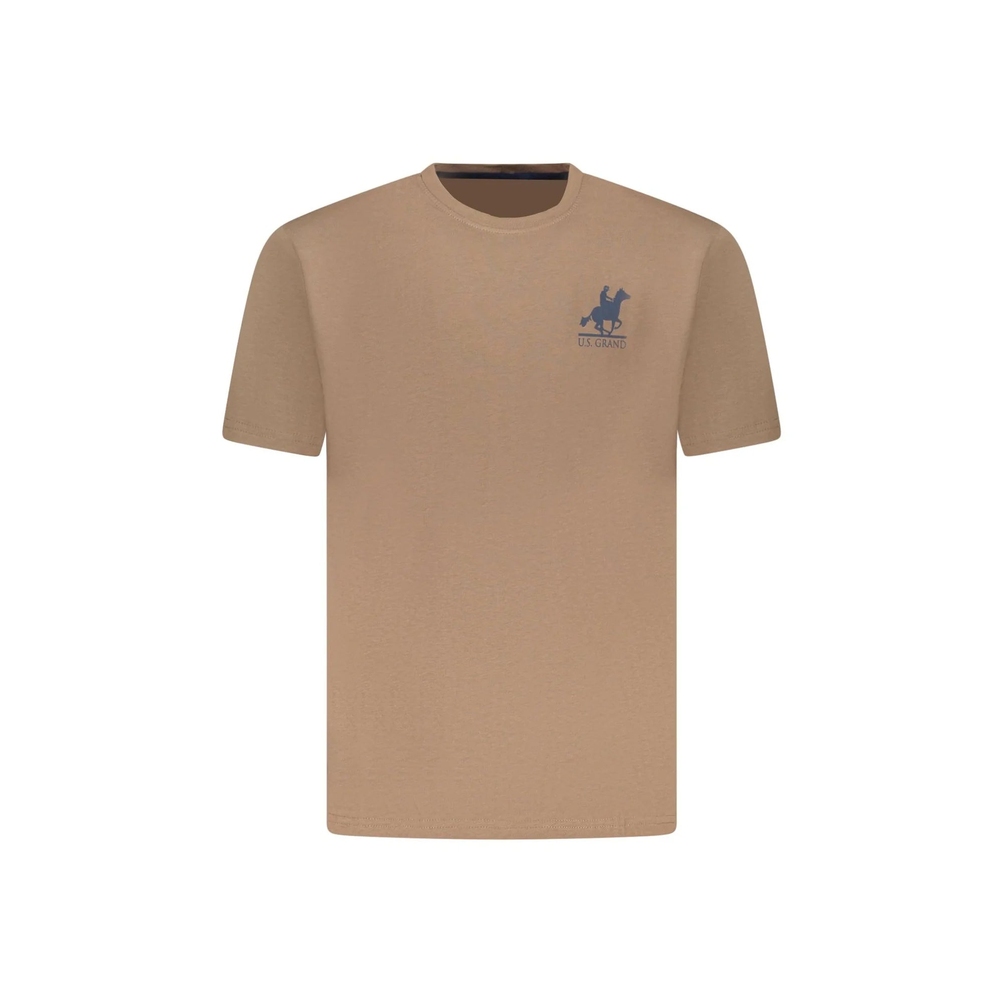 U.S. GRAND POLO T-SHIRT MANICHE CORTE UOMO MARRONE