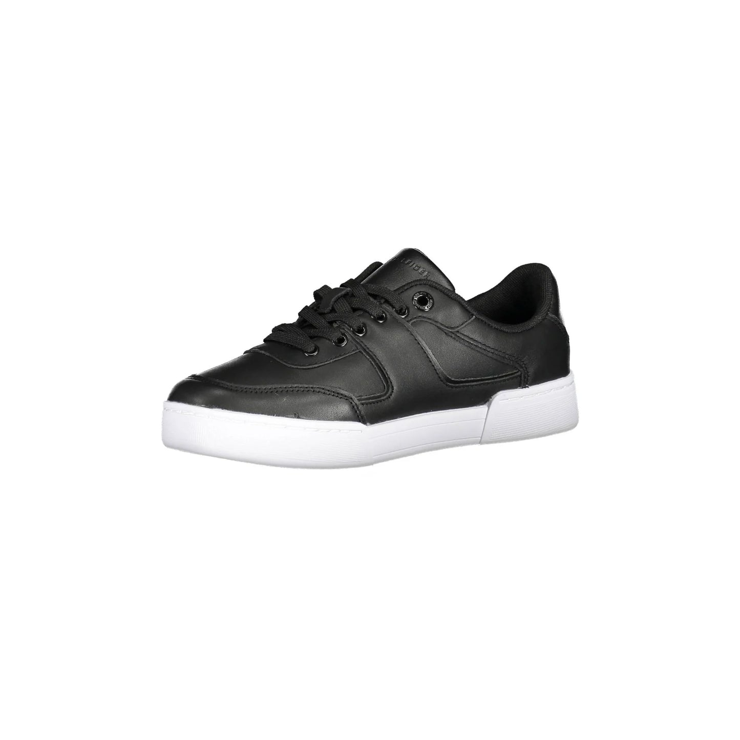 TOMMY HILFIGER Scarpe Sneakers Donna Nera con Lacci e Logo nero - vista 3