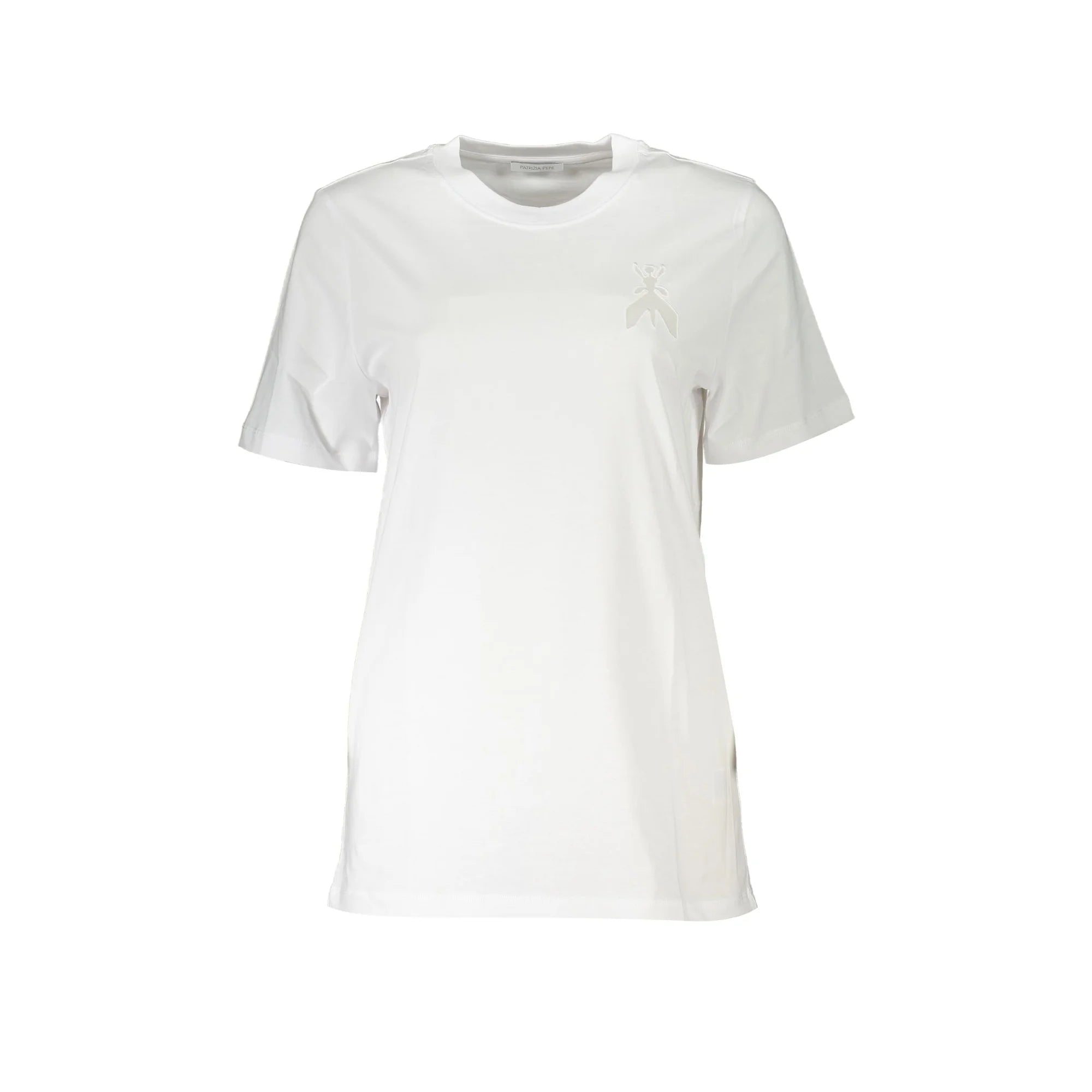 PATRIZIA PEPE T-SHIRT MANICHE CORTE DONNA BIANCO