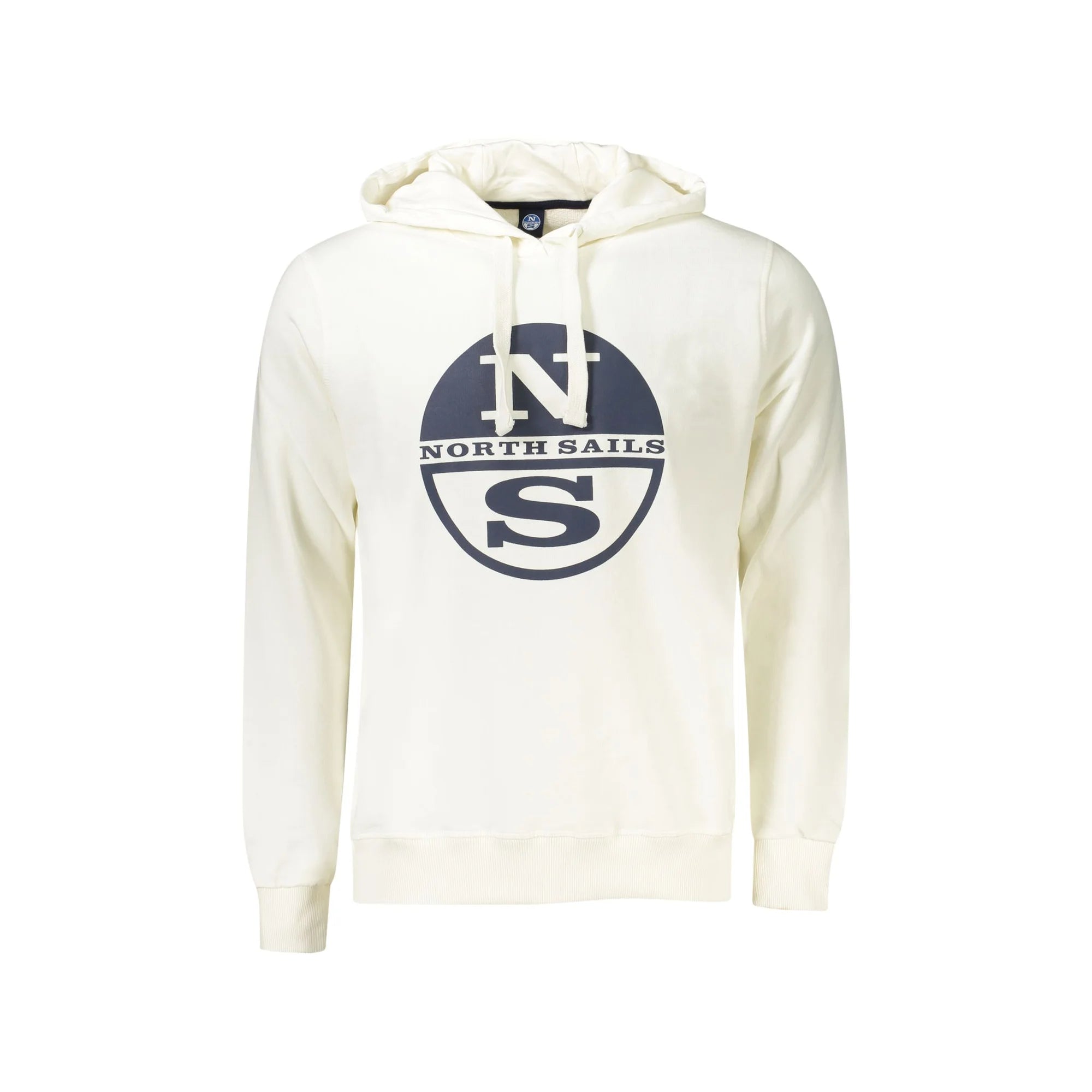 North Sails Felpa Maniche Lunghe Uomo Bianca Stampa Logo Felpe Bianco - foto prodotto