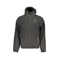 Accademia Militare Giubbotto Maniche Lunghe Uomo Nero Ricamo Logo