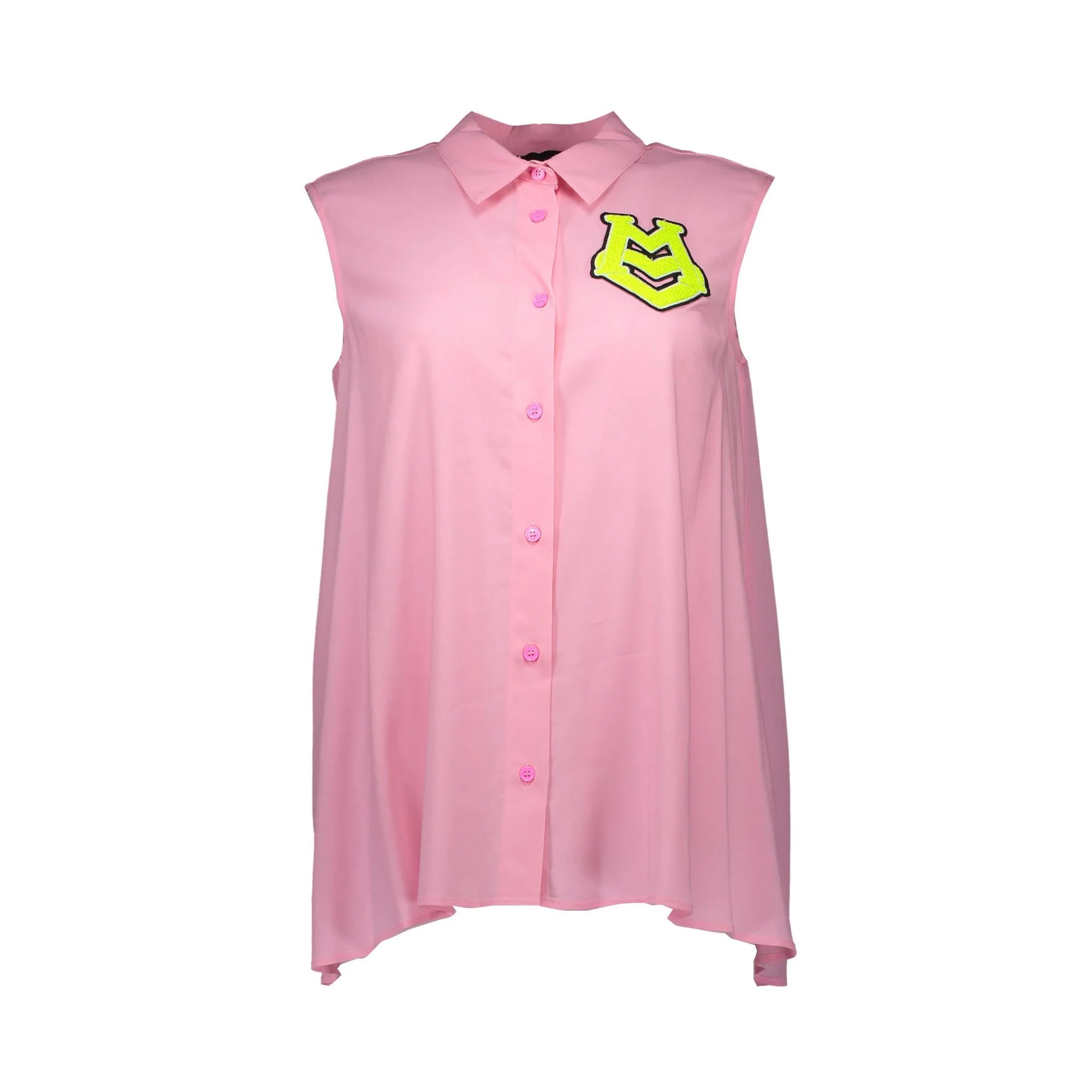 LOVE MOSCHINO CAMICIA SENZA MANICHE DONNA ROSA