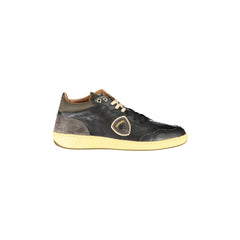 BLAUER Black Sports Shoes for Men with Contrast Details