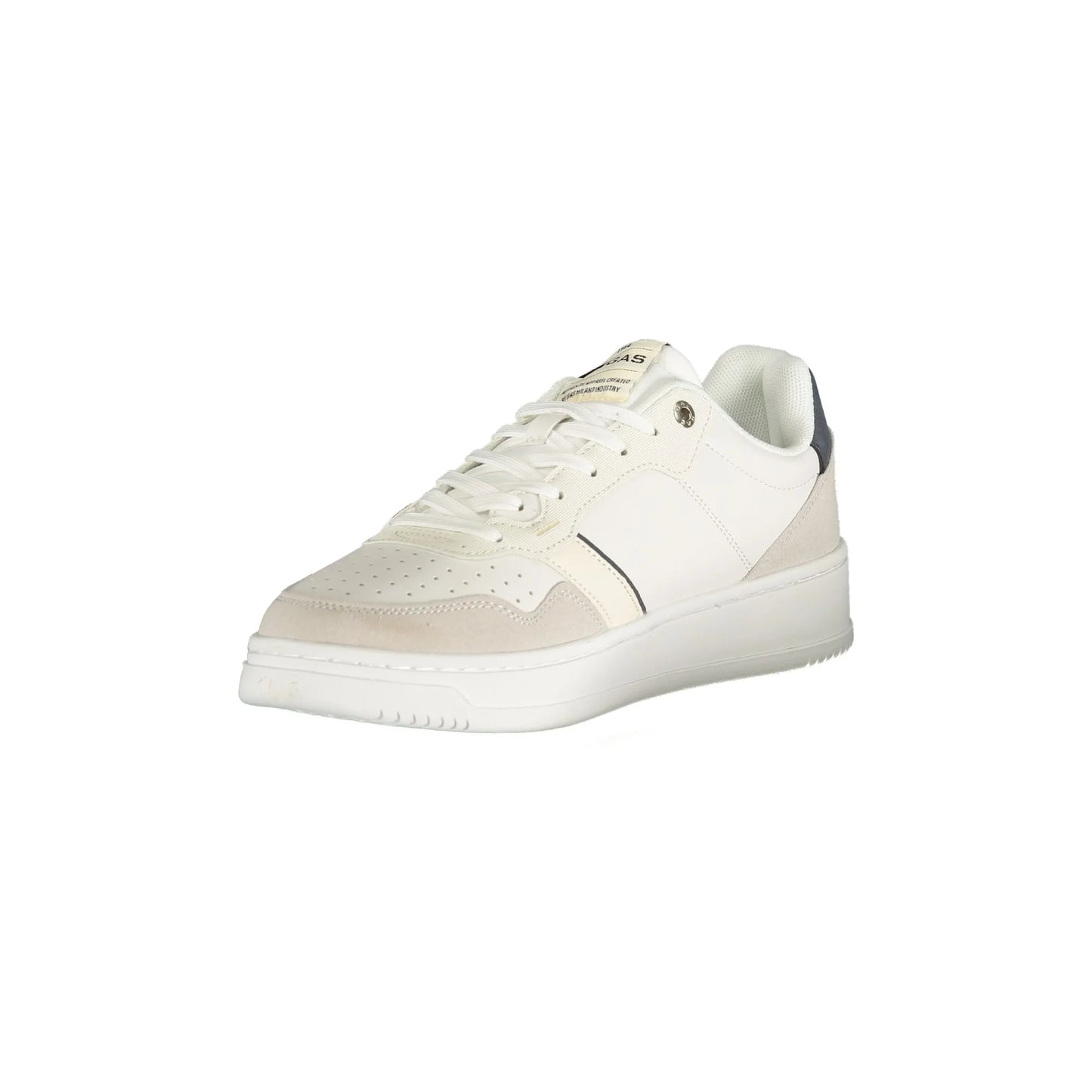 Gas Sneakers Uomo Bianche Lacci Plantare Removibile Ricamo Logo bianco - vista 3