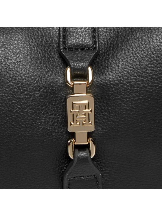 tommy hilfiger borsetta th feminine hobo aw0aw15713 nero 8720645810834 - immagine 2