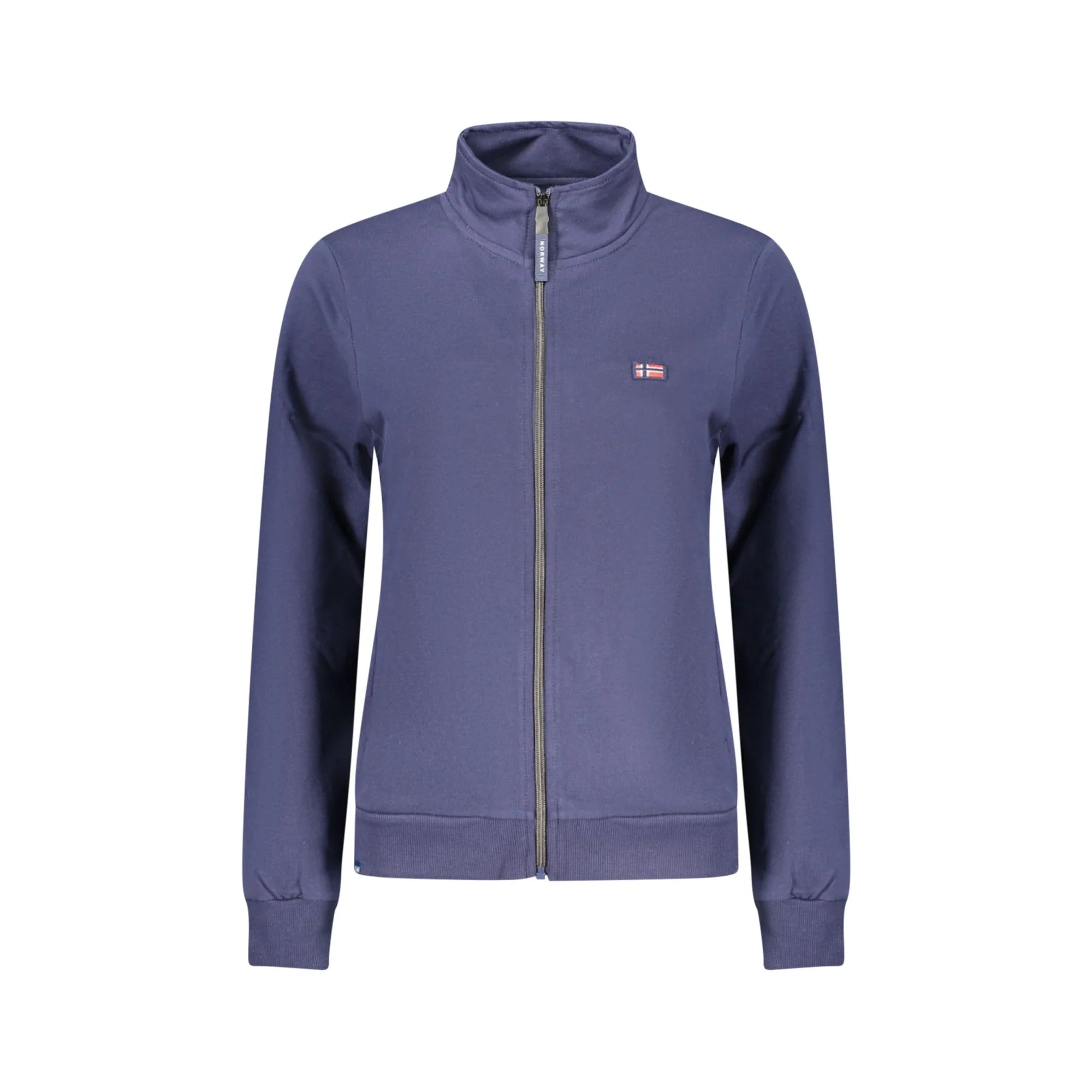NORWAY 1963 FELPA CON ZIP DONNA BLU