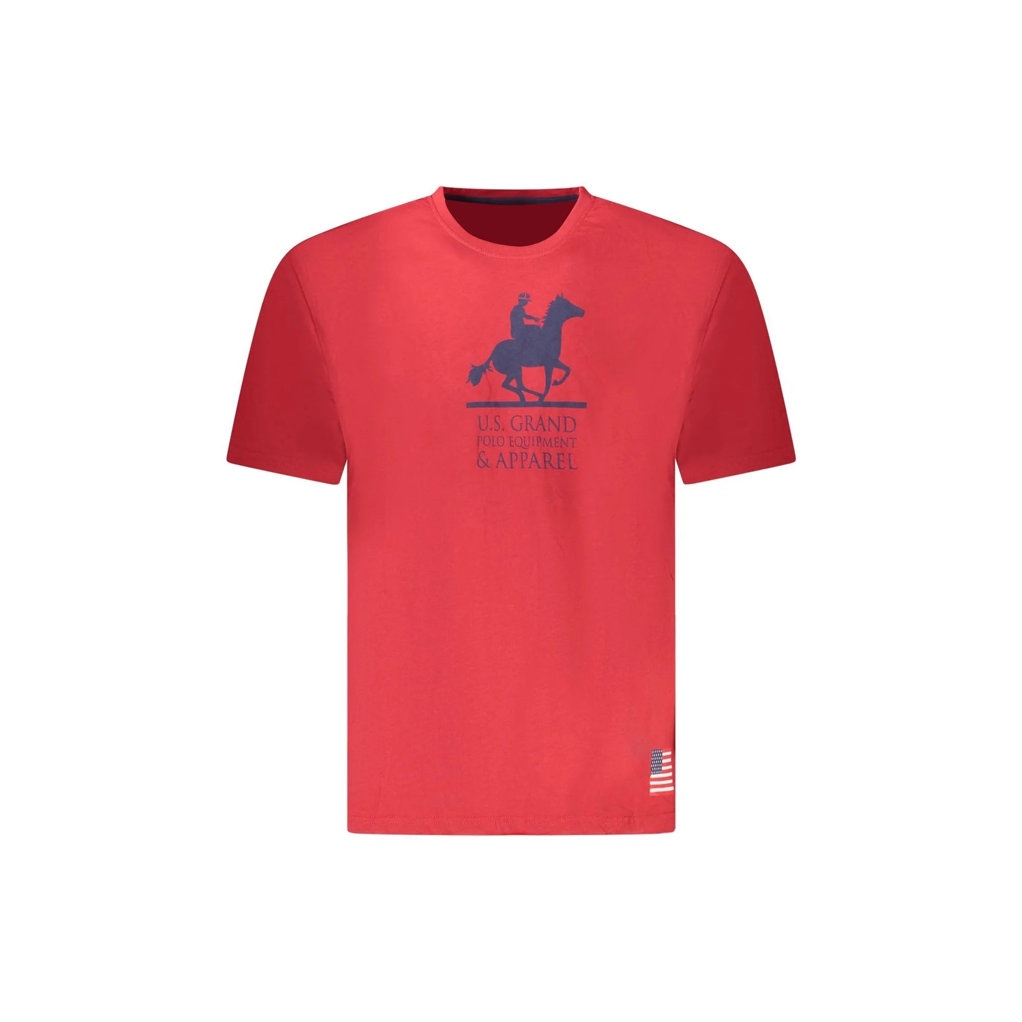 U.S. GRAND POLO T-SHIRT MANICHE CORTE UOMO ROSSO