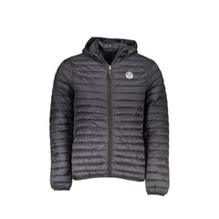 North Sails Pánska bunda čierna s kapucňou a logom