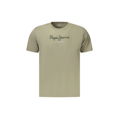 Pepe Jeans T-Shirt Μανίκια Κοντά Ανδρική Πράσινη Εκτύπωση Λογότυπο