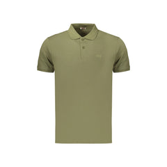 Rifle Polo Maniche Corte Uomo Verde Stampa Logo