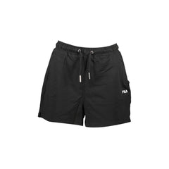 Fila Short Donna Nero Ricamo