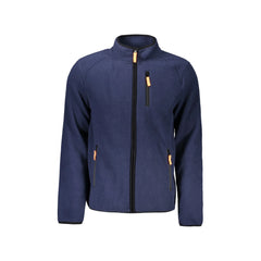 Norway 1963 Sudadera Hombre Azul Cremallera Detalles Contraste Aplicación