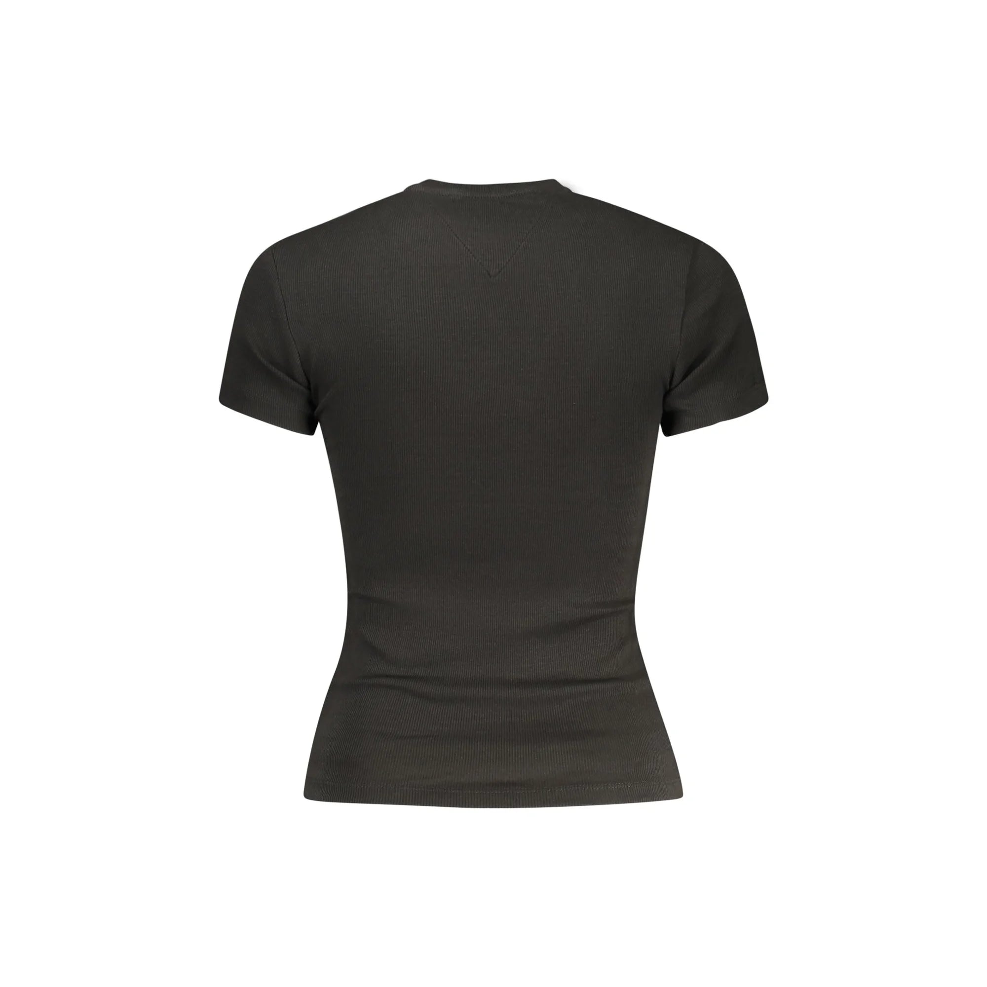 Tommy Hilfiger T-Shirt Maniche Corte Donna Nera Stampa Logo nero - vista 2