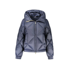 K-Way Giubbotto Maniche Lunghe Donna Blu Logo