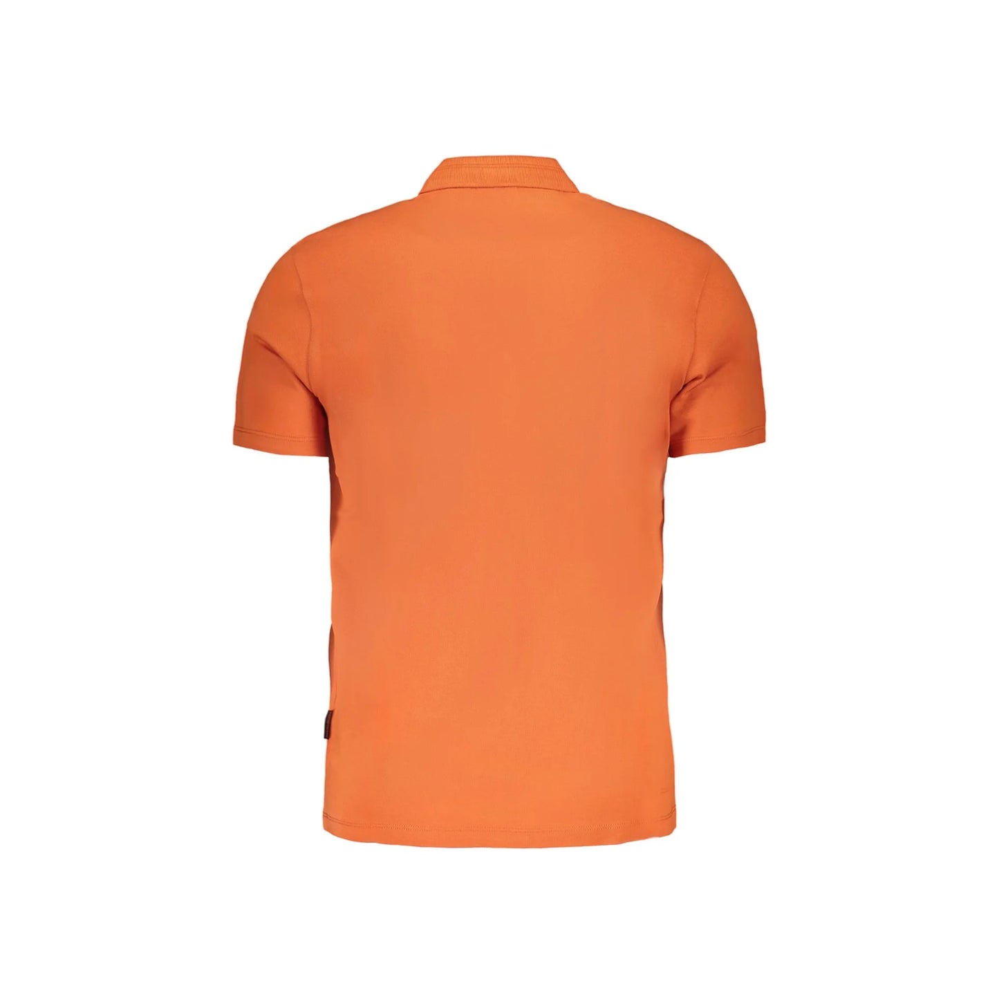 Napapijri Polo Maniche Corte Uomo Arancione Ricamo - vista 2