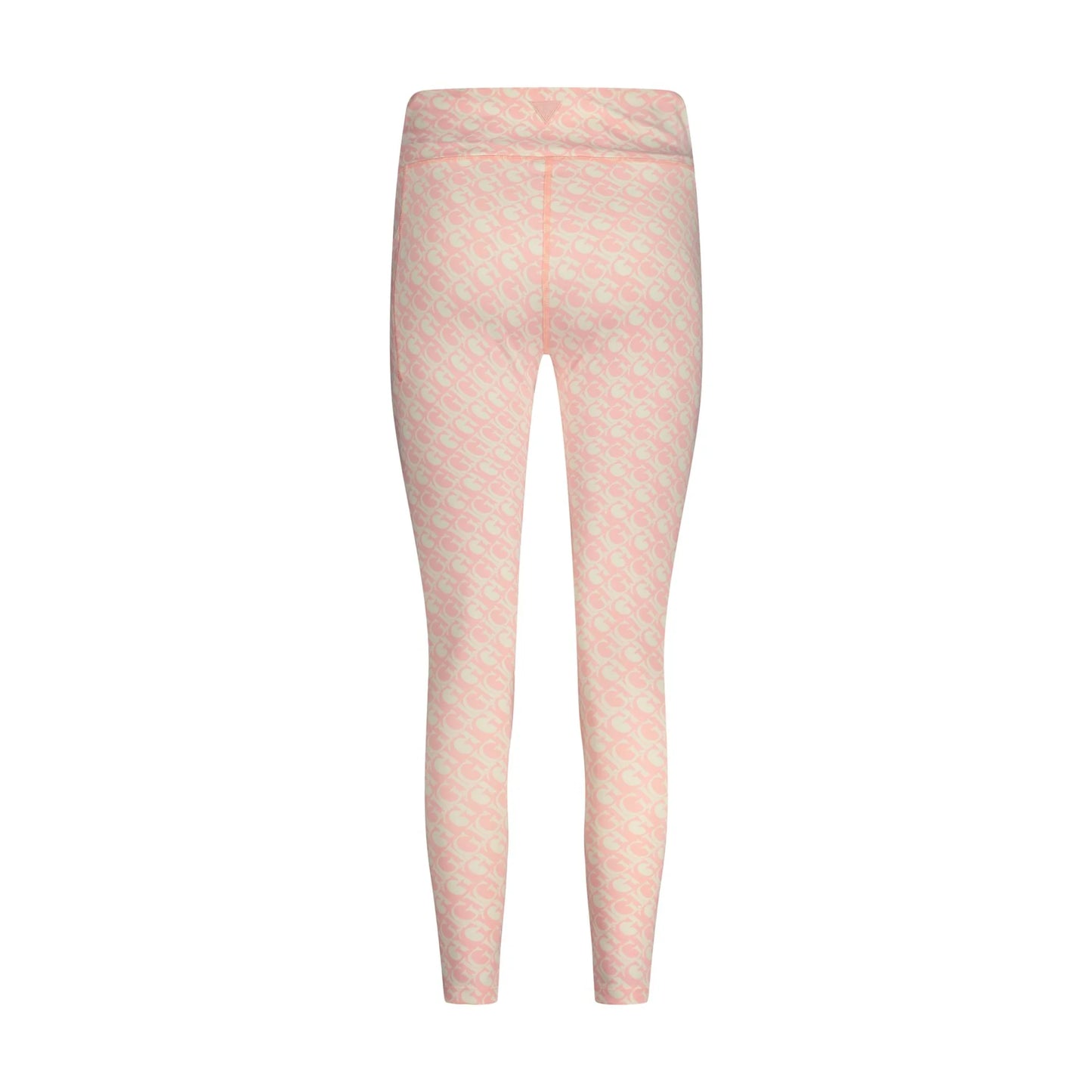 Guess Jeans Pantaloni Leggins Donna Rosa Logo - vista 2