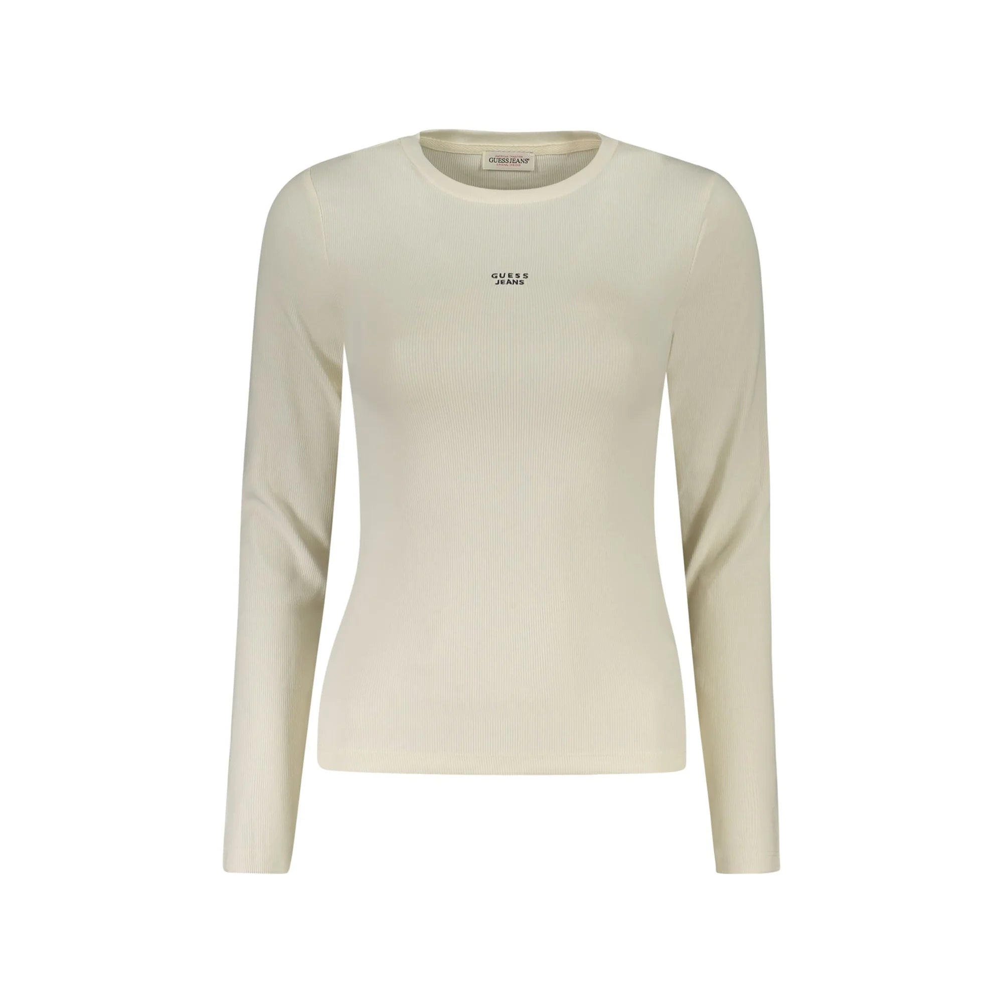 GUESS JEANS T-SHIRT MANICHE LUNGHE DONNA BIANCO