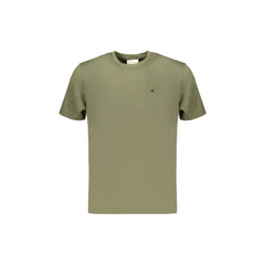 Calvin Klein T-Shirt Maniche Corte Uomo Verde Ricamo