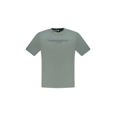 North Sails T-Shirt Maniche Corte Uomo Verde Stampa Logo