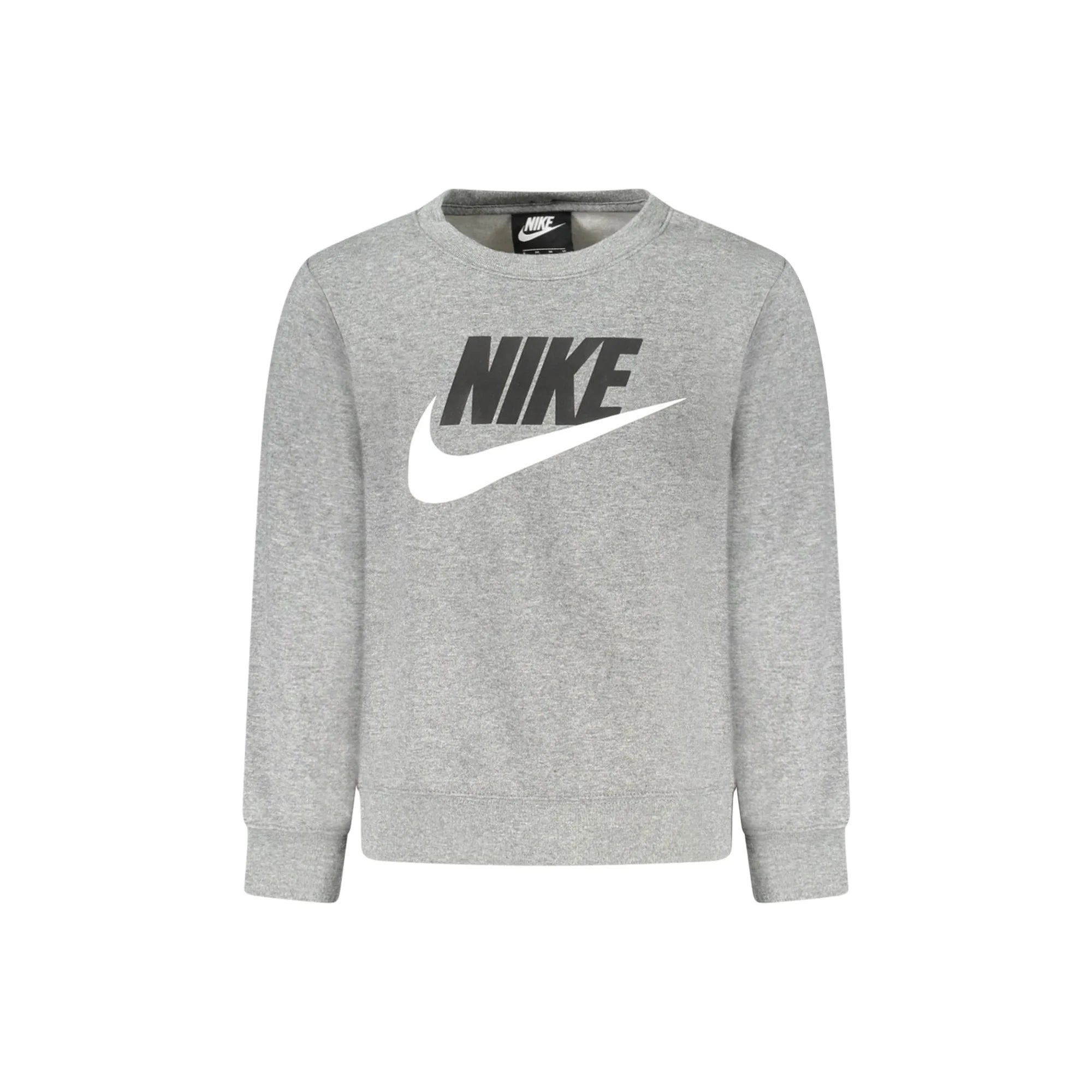 NIKE FELPA SENZA ZIP BAMBINO GRIGIO