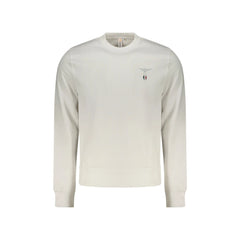 Accademia Militare Sudadera de Manga Larga Hombre Blanca Estampado en Relieve