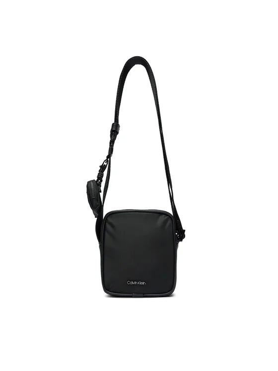 CALVIN KLEIN Borsello Uomo Nero con Tracolla e Portamonete Removibile