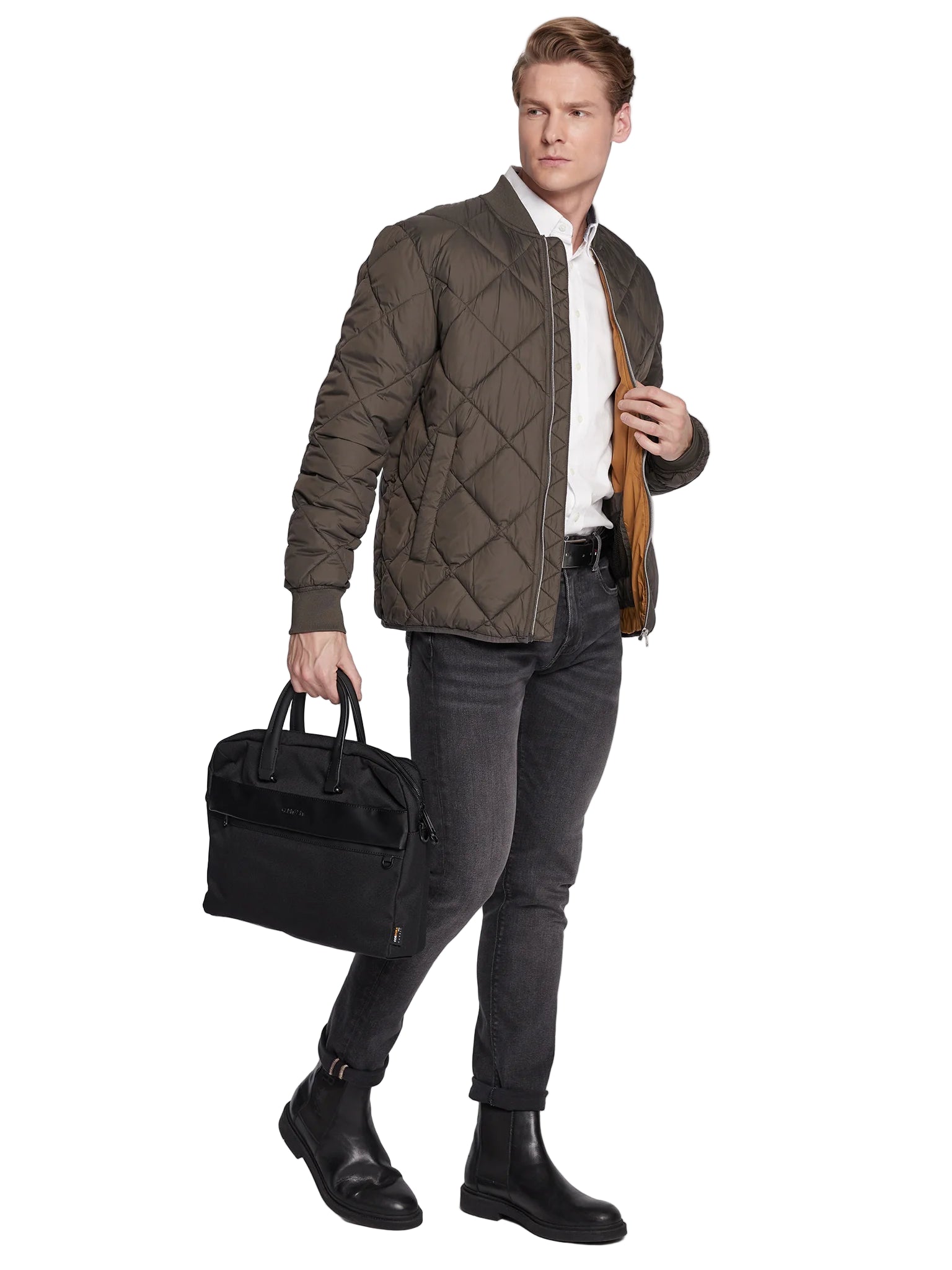 CALVIN KLEIN Cartella Uomo Nera con Tracolla Removibile e Porta PC
