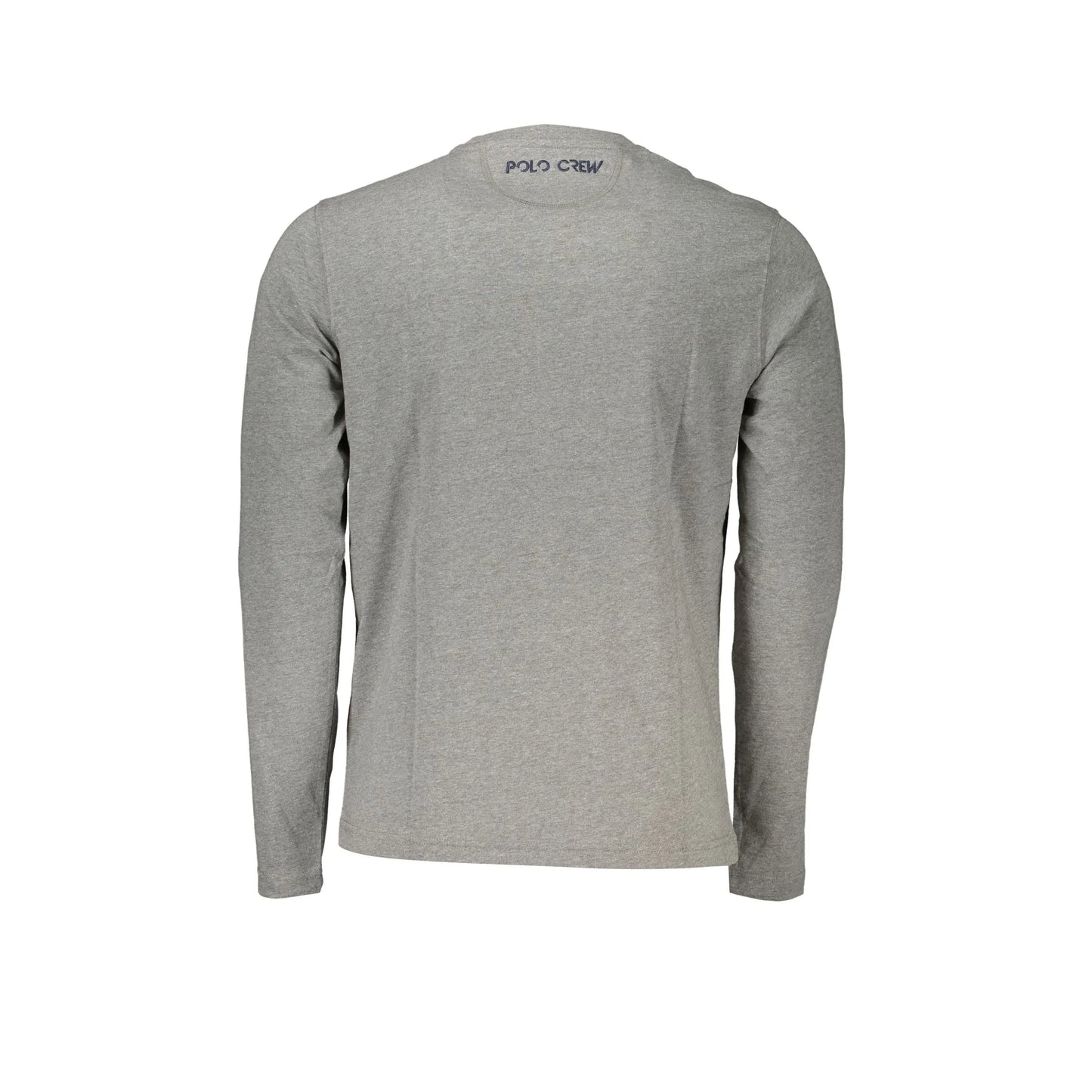 La Martina T-Shirt Maniche Lunghe Uomo Grigia Ricamo grigio - vista 2