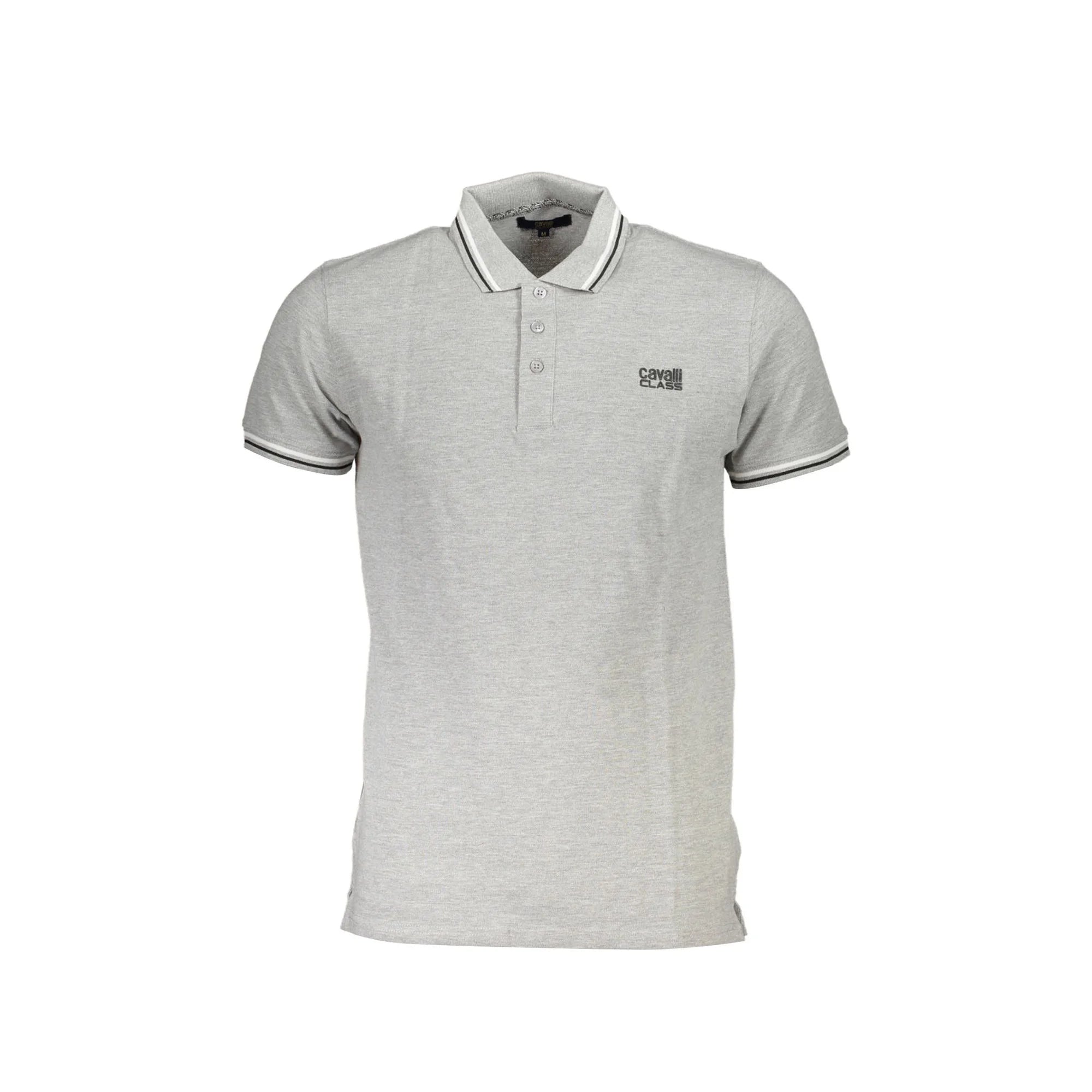 CAVALLI CLASS POLO MANICHE CORTE UOMO GRIGIO