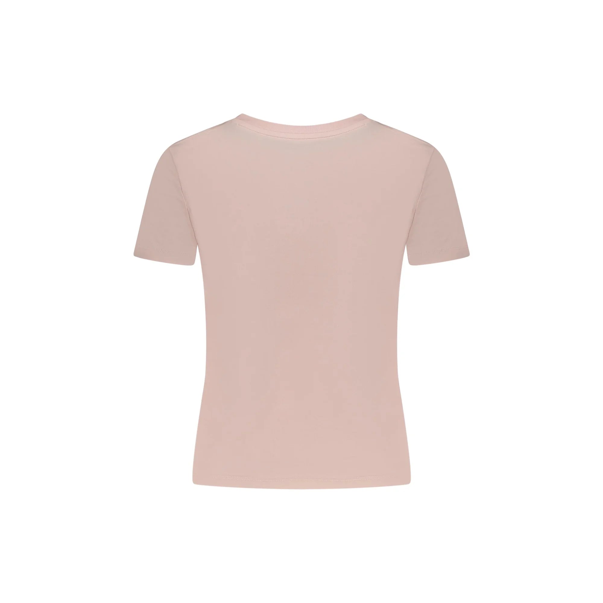 GUESS JEANS T-SHIRT MANICHE CORTE DONNA ROSA