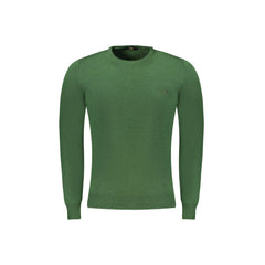 Cavalli Class Maglia Uomo Verde Girocollo con Logo