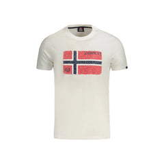 Norway 1963 T-Shirt Maniche Corte Uomo Bianca Stampa