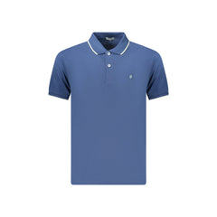 Coveri Moving Polo Manga Curta Homem Azul Bordado