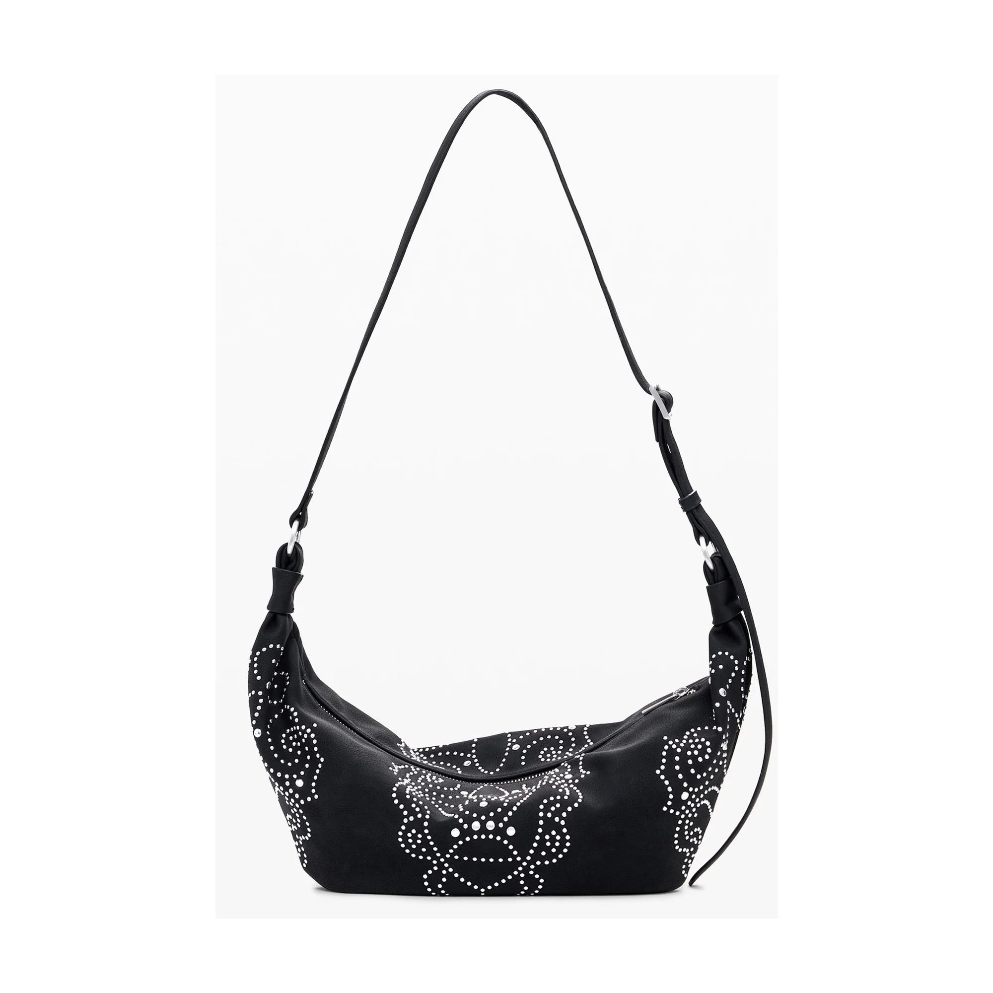 DESIGUAL Borsa Donna a Spalla Nera, Poker Face Munster Borse nero - vista 3