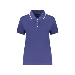 North Sails Women's Short Sleeve Polo Blue Logo