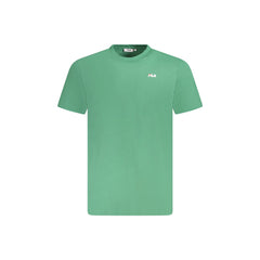Fila T-Shirt Maniche Corte Uomo Verde Stampa Logo