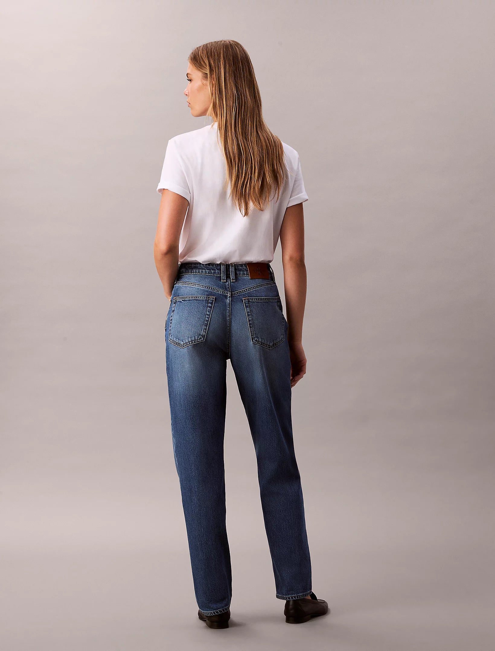 high rise tapered jeans lv047e907gmzk - immagine 6