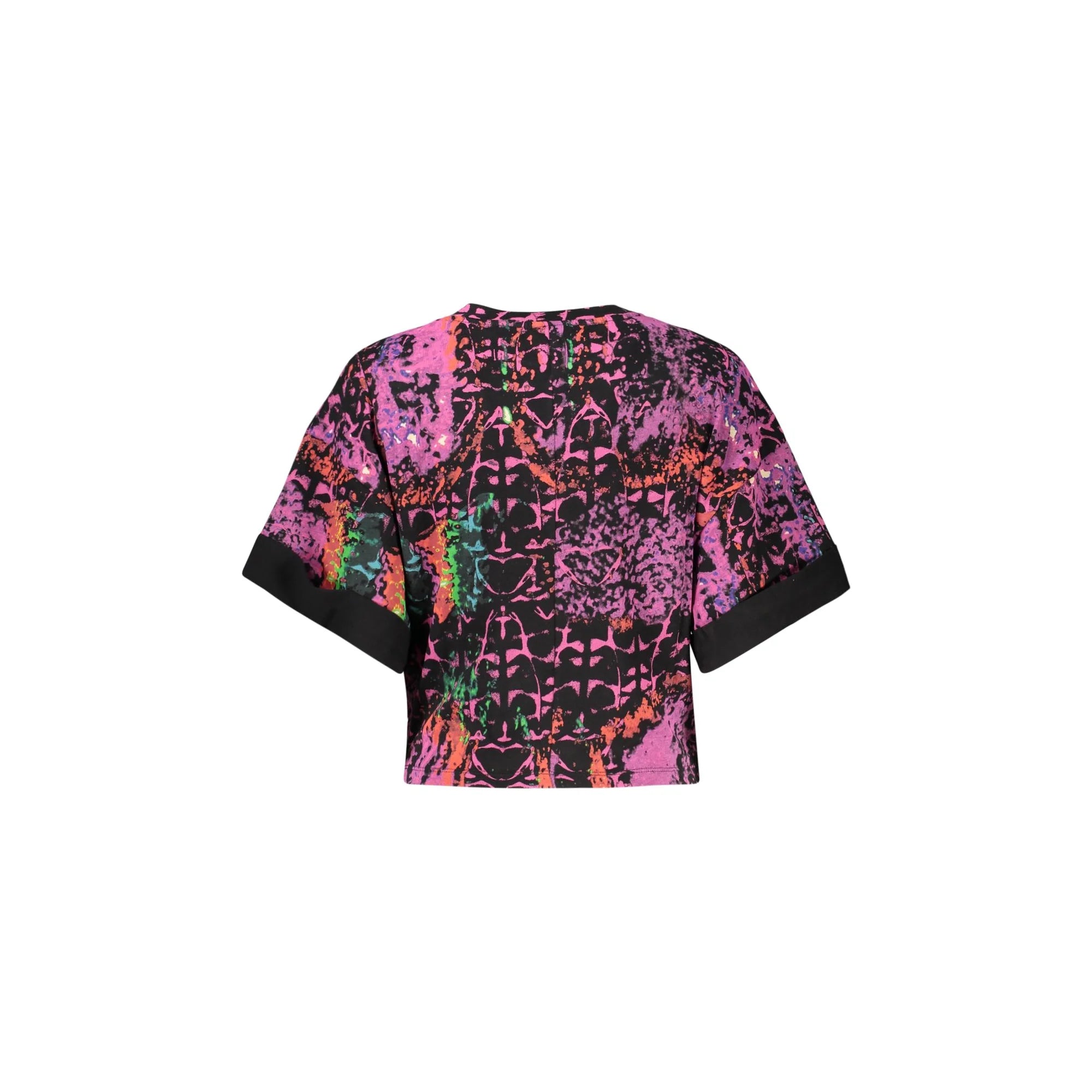 DESIGUAL T-SHIRT MANICHE CORTE DONNA VIOLA