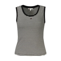 Tommy Hilfiger Canotta Donna Nera Ricamo