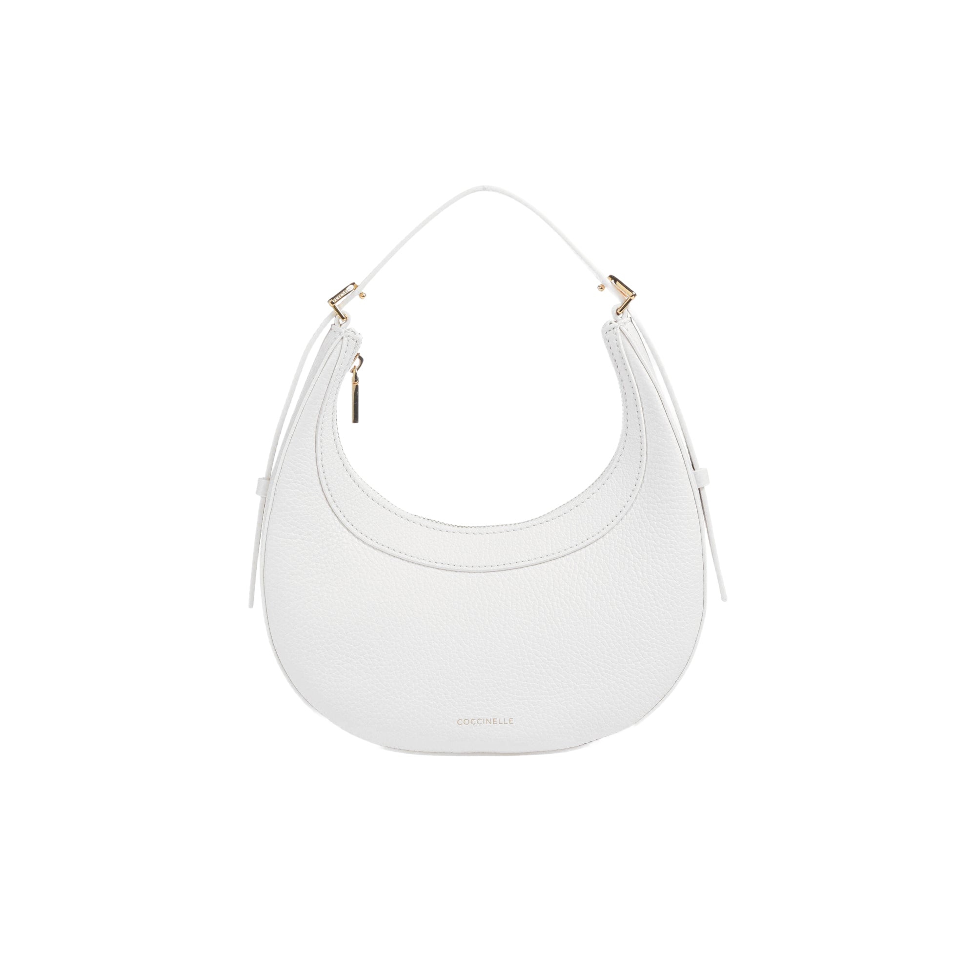 COCCINELLE Handtasche Damen Weiß, Aus Echtem Leder, Whisper